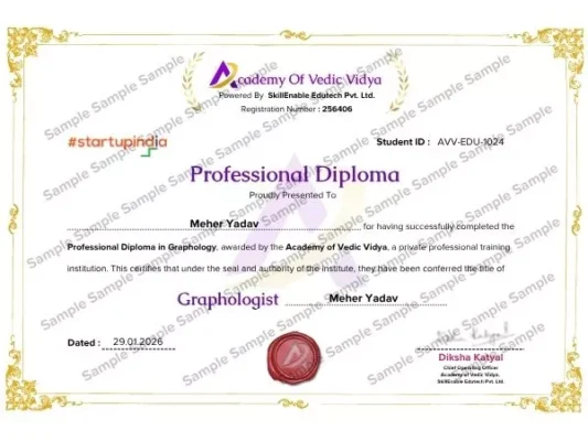 graphology-diploma-certificate