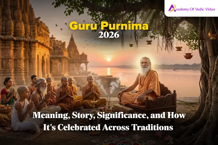 A visual representation explaining the meaning of Guru Purnima, showcasing its relevance in various traditions and practices.