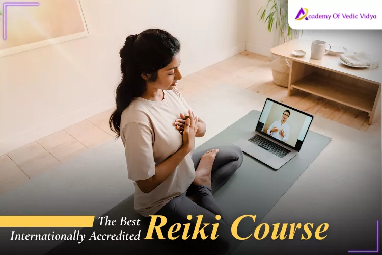 A diverse group of individuals participating in an international Reiki course, practicing energy healing techniques together.