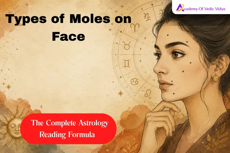 A detailed view of facial moles, illustrating diverse characteristics such as color variations and surface textures.