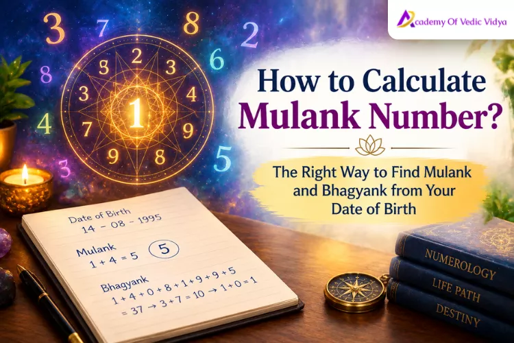 Step-by-step guide on how to calculate Mulank and Bhagyank from date of birth